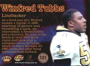 1997 Pacific Philadelphia - Gold #121 Winfred Tubbs Back