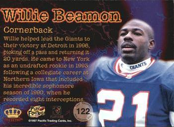 1997 Pacific Philadelphia - Gold #122 Willie Beamon Back