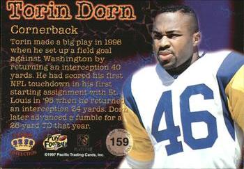 1997 Pacific Philadelphia - Gold #159 Torin Dorn Back