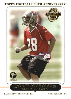 2005 Topps 1st Edition #374 Donte Nicholson Front