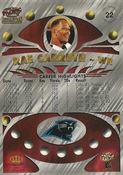 1997 Pacific Revolution #22 Rae Carruth Back