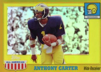 2005 Topps All American - Gold Chrome Refractor #53 Anthony Carter Front