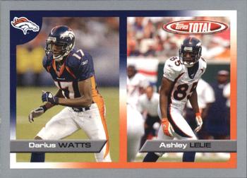 2005 Topps Total - Silver #112 Darius Watts / Ashley Lelie Front
