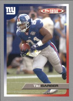 2005 Topps Total - Silver #315 Tiki Barber Front