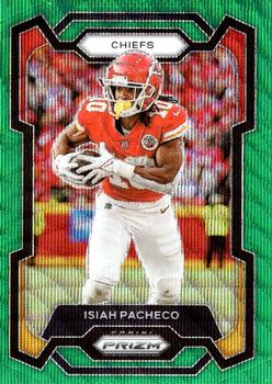 2023 Panini Prizm - Green Wave #144 Isiah Pacheco Front