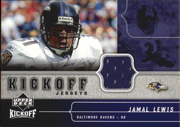 2005 Upper Deck Kickoff - Game Jerseys #KJ-JL Jamal Lewis Front