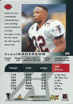 1997 Pinnacle X-Press #88 Jamal Anderson Back