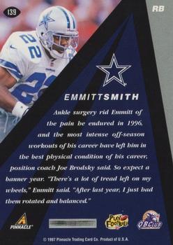 1997 Pinnacle X-Press #139 Emmitt Smith Back