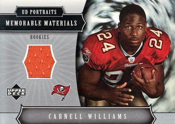 2005 Upper Deck Portraits - Memorable Materials #MM-CW Carnell Williams Front