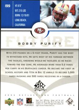 2005 Upper Deck Reflections - Blue #199 Bobby Purify Back
