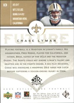 2005 Upper Deck Reflections - Gold #113 Chase Lyman Back