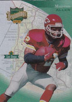 1997 Playoff Absolute Beginnings #1 Marcus Allen Front