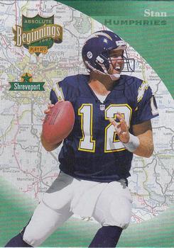 1997 Playoff Absolute Beginnings #26 Stan Humphries Front