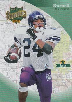 1997 Playoff Absolute Beginnings #38 Darnell Autry Front