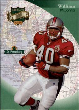 1997 Playoff Absolute Beginnings #40 William Floyd Front