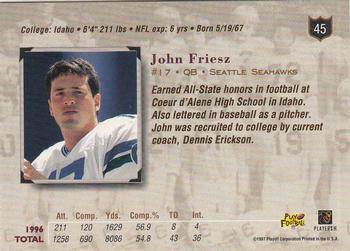 1997 Playoff Absolute Beginnings #45 John Friesz Back
