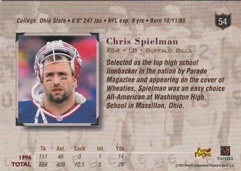 1997 Playoff Absolute Beginnings #54 Chris Spielman Back