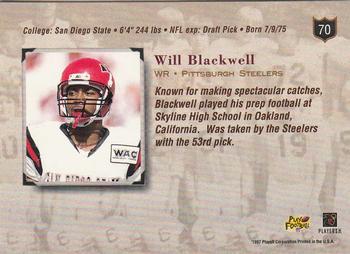 1997 Playoff Absolute Beginnings #70 Will Blackwell Back