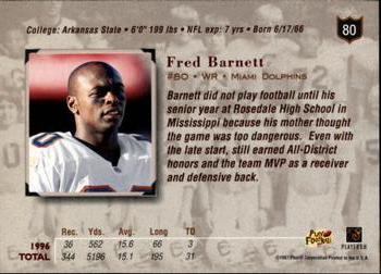 1997 Playoff Absolute Beginnings #80 Fred Barnett Back