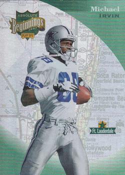 1997 Playoff Absolute Beginnings #88 Michael Irvin Front