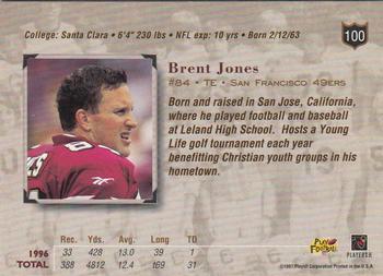 1997 Playoff Absolute Beginnings #100 Brent Jones Back