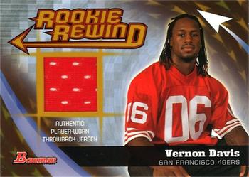 2006 Bowman - Rookie Rewind Jerseys Gold #BRR-VD Vernon Davis Front