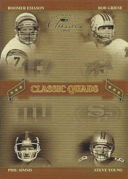 2006 Donruss Classics - Classic Quads Gold #CQ-6 Boomer Esiason / Bob Griese / Phil Simms / Steve Young  Front