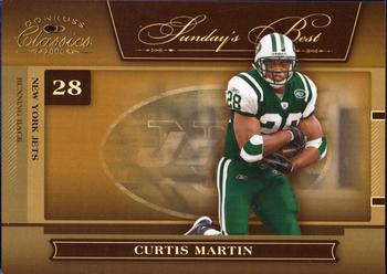 2006 Donruss Classics - Sunday's Best Gold #SB-14 Curtis Martin Front
