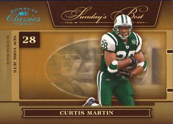 2006 Donruss Classics - Sunday's Best Platinum #SB-14 Curtis Martin Front
