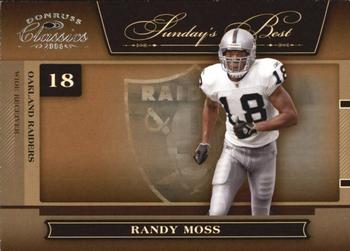 2006 Donruss Classics - Sunday's Best Silver #SB-31 Randy Moss Front