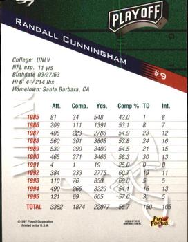 1997 Playoff Zone #9 Randall Cunningham Back