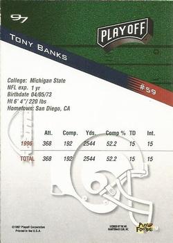 1997 Playoff Zone #59 Tony Banks Back