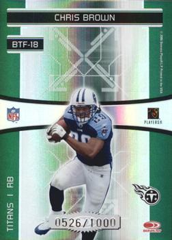 2006 Donruss Elite - Back to the Future Green #BTF-18 Earl Campbell / Chris Brown Back
