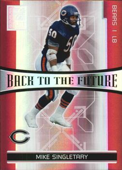 2006 Donruss Elite - Back to the Future Red #BTF-16 Mike Singletary / Brian Urlacher Front