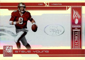 2006 Donruss Elite - Passing the Torch Red #PT-2 Steve Young Front