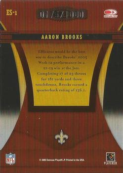 2006 Donruss Elite - Series Gold #ES-1 Aaron Brooks Back