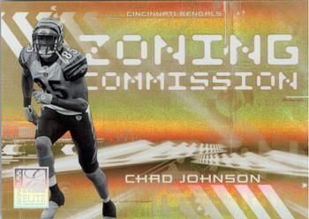2006 Donruss Elite - Zoning Commission Gold #ZC-17 Chad Johnson Front