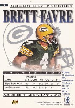 1997 Pro Line Gems #1 Brett Favre Back