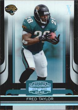 2006 Donruss Gridiron Gear - Silver Holofoil X's #49 Fred Taylor Front