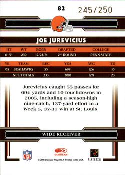 2006 Donruss Threads - Bronze Holofoil #82 Joe Jurevicius Back