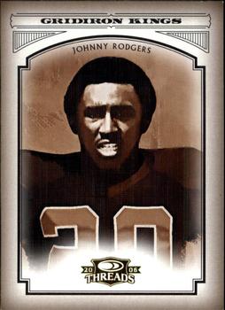 2006 Donruss Threads - College Gridiron Kings Gold #CGK-17 Johnny Rodgers Front
