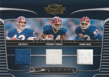 2006 Donruss Threads - Dynasty Materials #D-10 Jim Kelly / Thurman Thomas / Andre Reed Front
