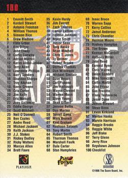 1997 Score Board NFL Experience #100 Edgar Bennett Back