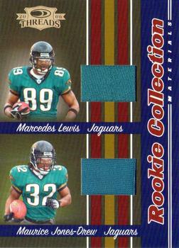 2006 Donruss Threads - Rookie Collection Materials Combo #RCCM-2 Marcedes Lewis / Maurice Jones-Drew Front