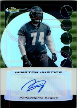2006 Finest - Autographs Refractor #FA-WJ Winston Justice Front