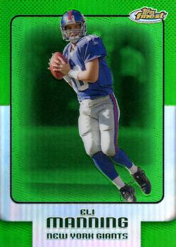 2006 Finest - Green Refractors #3 Eli Manning Front