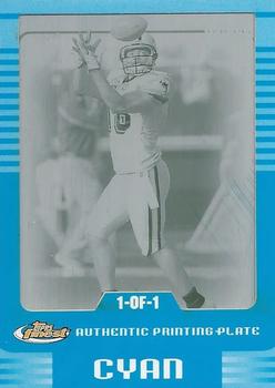 2006 Finest - Printing Plates Cyan #47 Randy McMichael Front