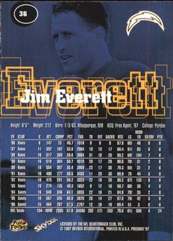 1997 SkyBox Premium #36 Jim Everett Back