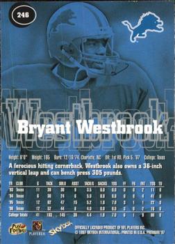 1997 SkyBox Premium #246 Bryant Westbrook Back