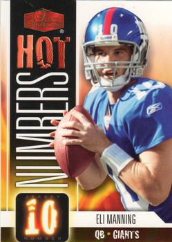 2006 Flair Showcase - Hot Numbers #HN12 Eli Manning  Front